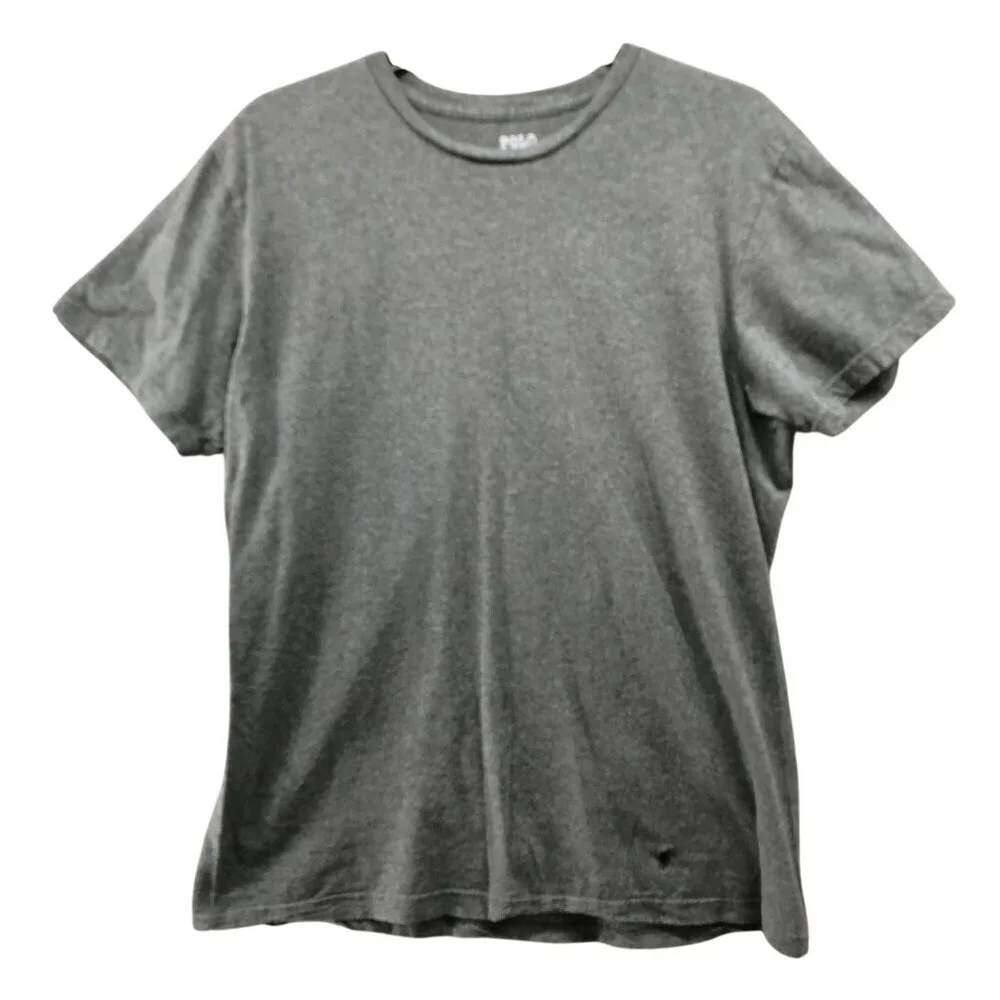 Polo Ralph Lauren T Shirt Mens M Gray Short Sleeve Crewneck Cotton